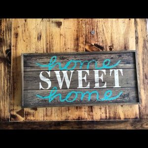 Wooden “Home Sweet Home” Sign